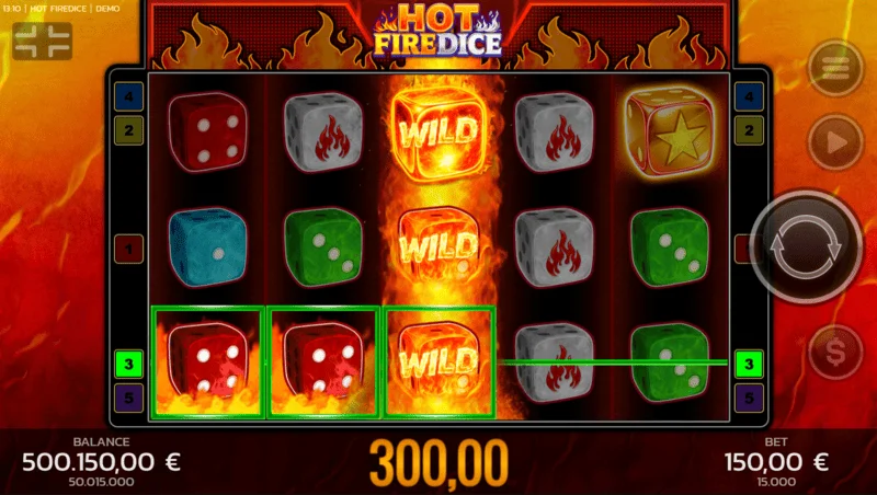 Hot Fire Dice - ชนะรางวัลใหญ่ผ่าน Random Wilds